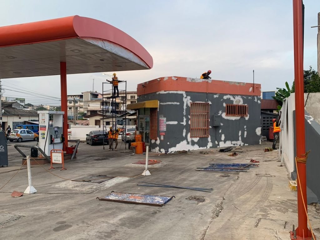 Before image of Goil Fuel station on Liberia Road before refurbishment
